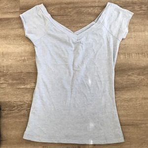 Light blueish grey top